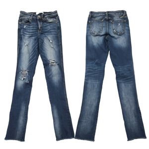 KanCan Distressed Skinny Raw Hem Jeans 3/25